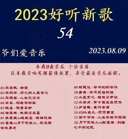 群星《2023好听新歌54》十倍音质WAV分轨