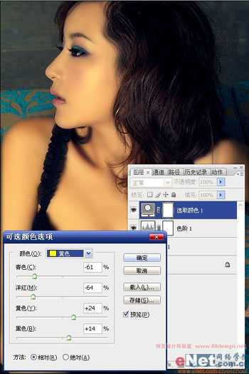 Photoshop 人物照片柔美的橙色调