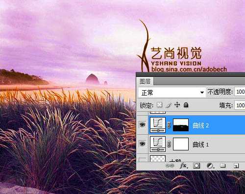 Photoshop 调出风景照片奇幻的紫红色