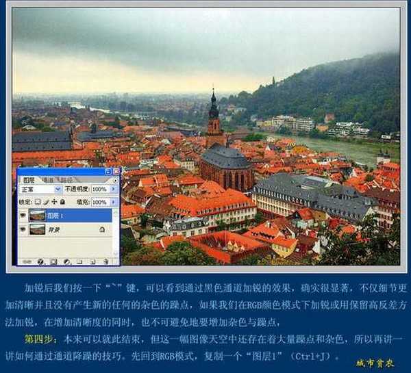 photoshop CMYK模式下快速提高图片的清晰度