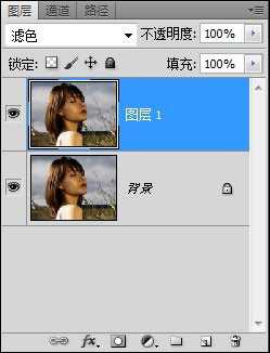 Photoshop将旷野美女图片调出淡黄的古典色