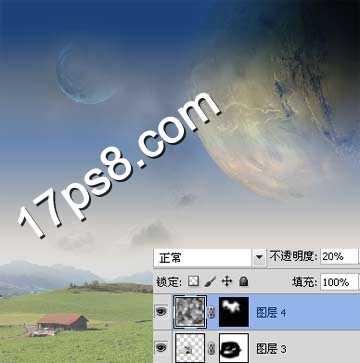 用photoshop合成抽象类似异星战场电影海报场景