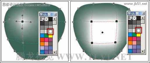 CorelDRAW(CDR)利用“交互式网格填充”工具填充对象实例教程