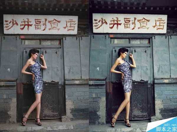 Photoshop调出质感古铜色的欧美人像效果图