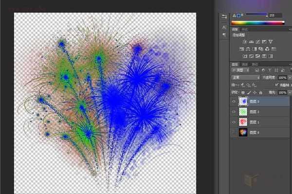 Photoshop利用通道快速抠出绚丽的烟花