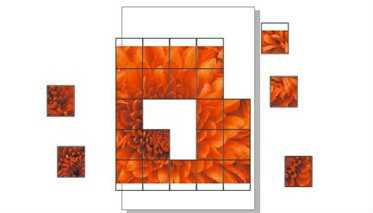 cdr简单几步将图片制作出拼图效果