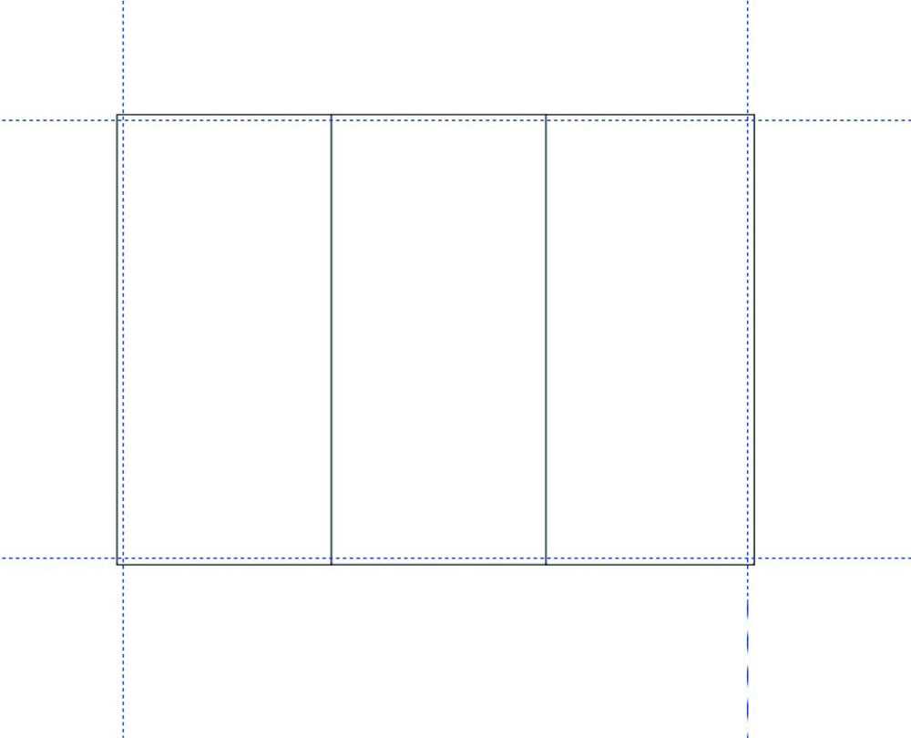cdr怎么制作三折页？cdrX6制作三折页模板教程