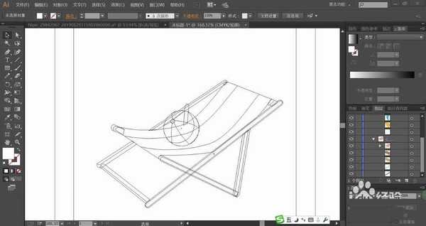 ai怎么设计沙滩椅? ai沙滩躺椅的画法