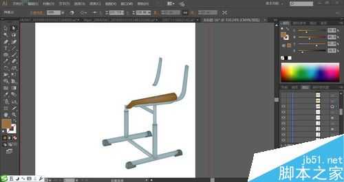 ai怎么手绘课椅矢量图? ai设计课椅的画法