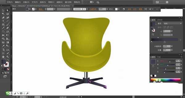 ai怎么绘制椅子图形? ai画椅子矢量图的教程