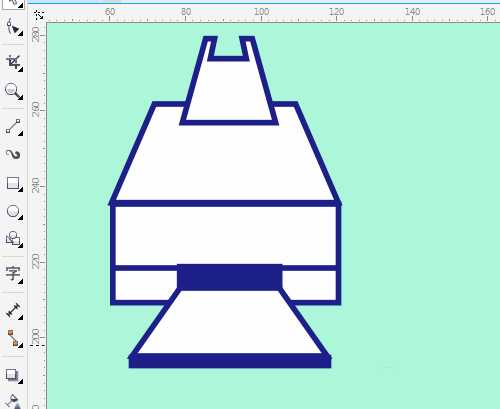 cdr怎么画简笔画的打印机图形? cdr打印机矢量图的画法