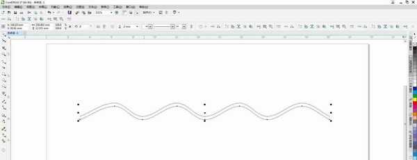 cdr怎么快速将直线变成波浪线? cdr直线批量变曲线的技巧