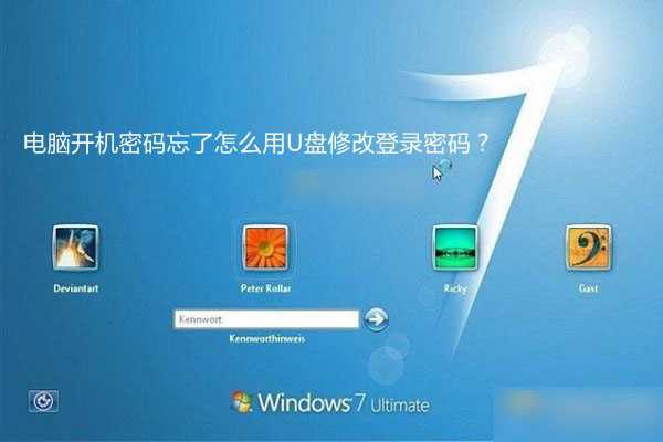 电脑开机密码忘记后利用U极速U盘启动盘修改登录密码方法图解