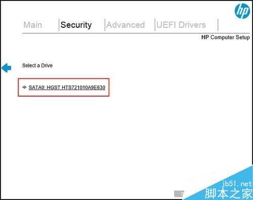 惠普台式机在UEFI BIOS中清除硬盘数据的方法